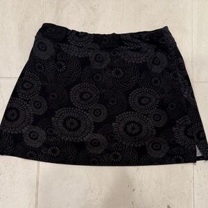 Tranquility by Colorado Clothing Black Floral-Pattern A-Line Skirt